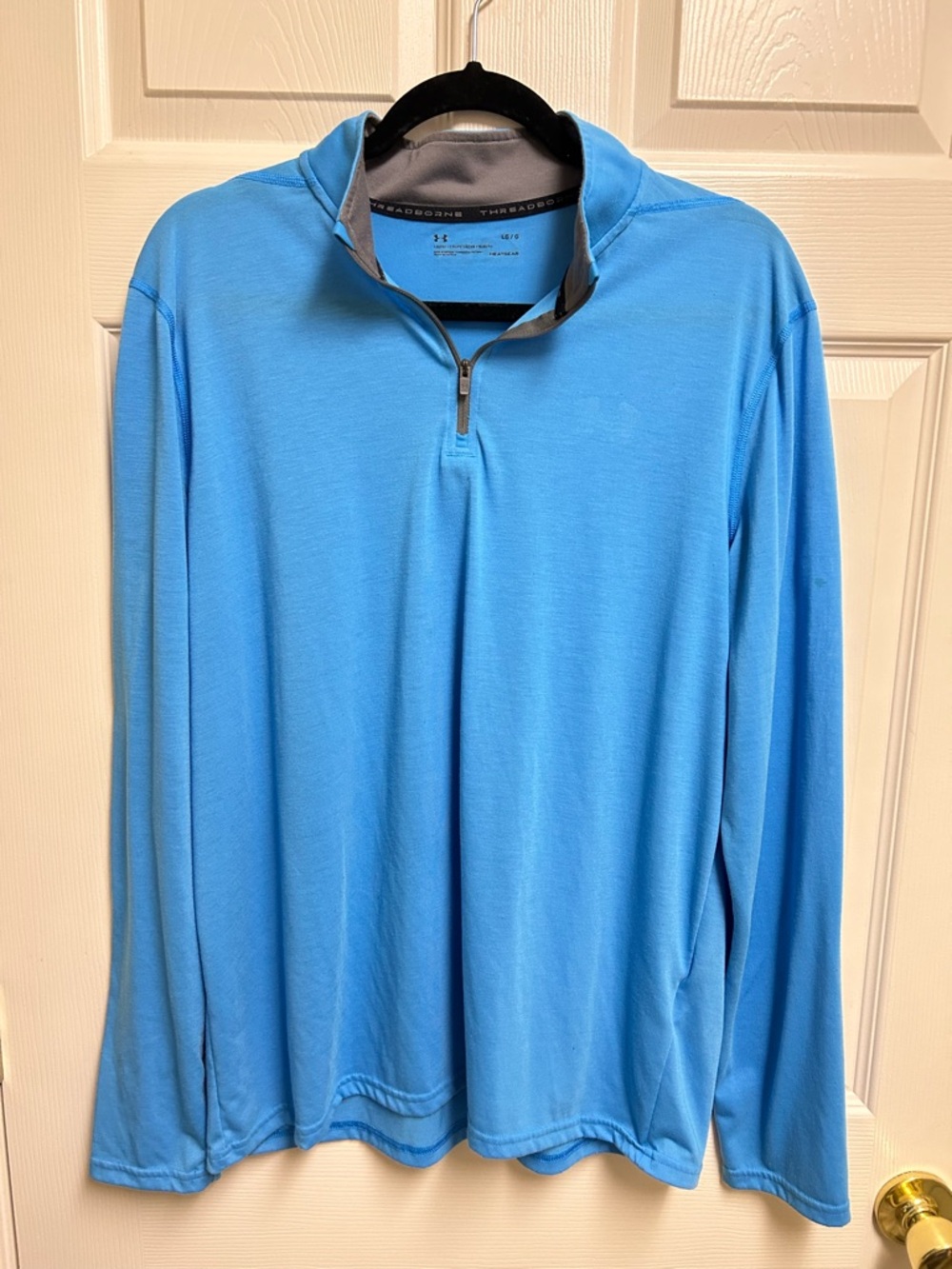 Under Armour Sky Blue Quarter-Zip Performance Top